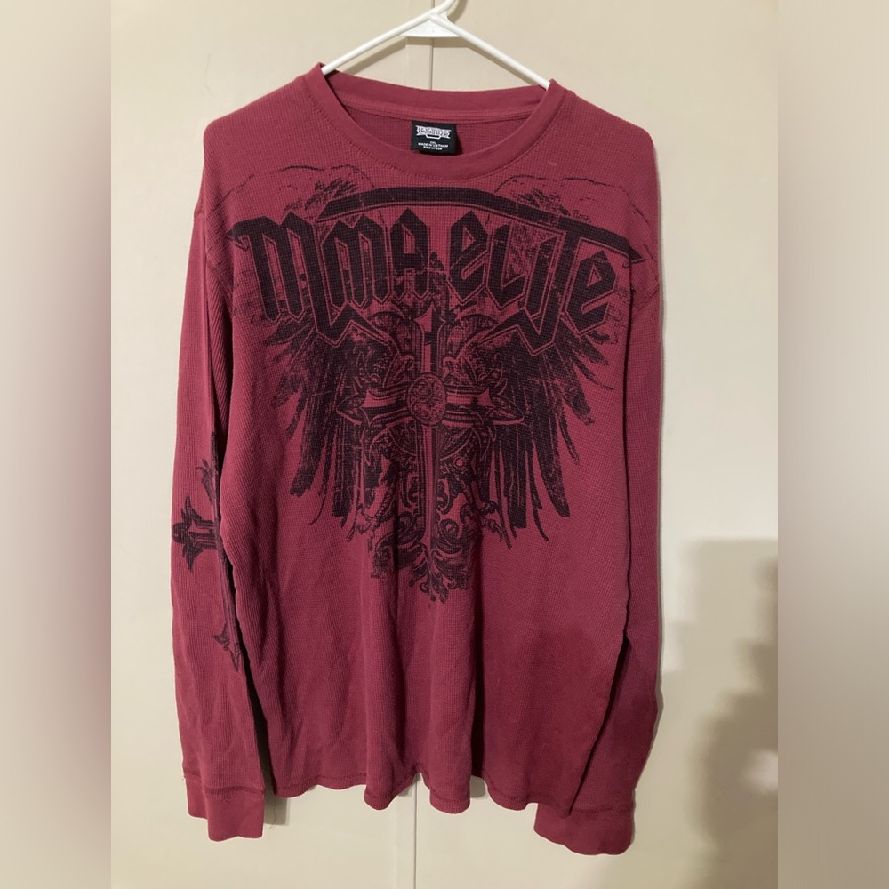 MMA Elite Cross And Wings Long Sleeve Shirt